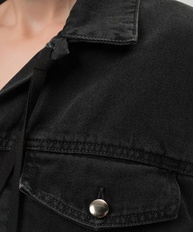 Ann Demeulemeester - Marthe black denim jacket 2201WJA40D190