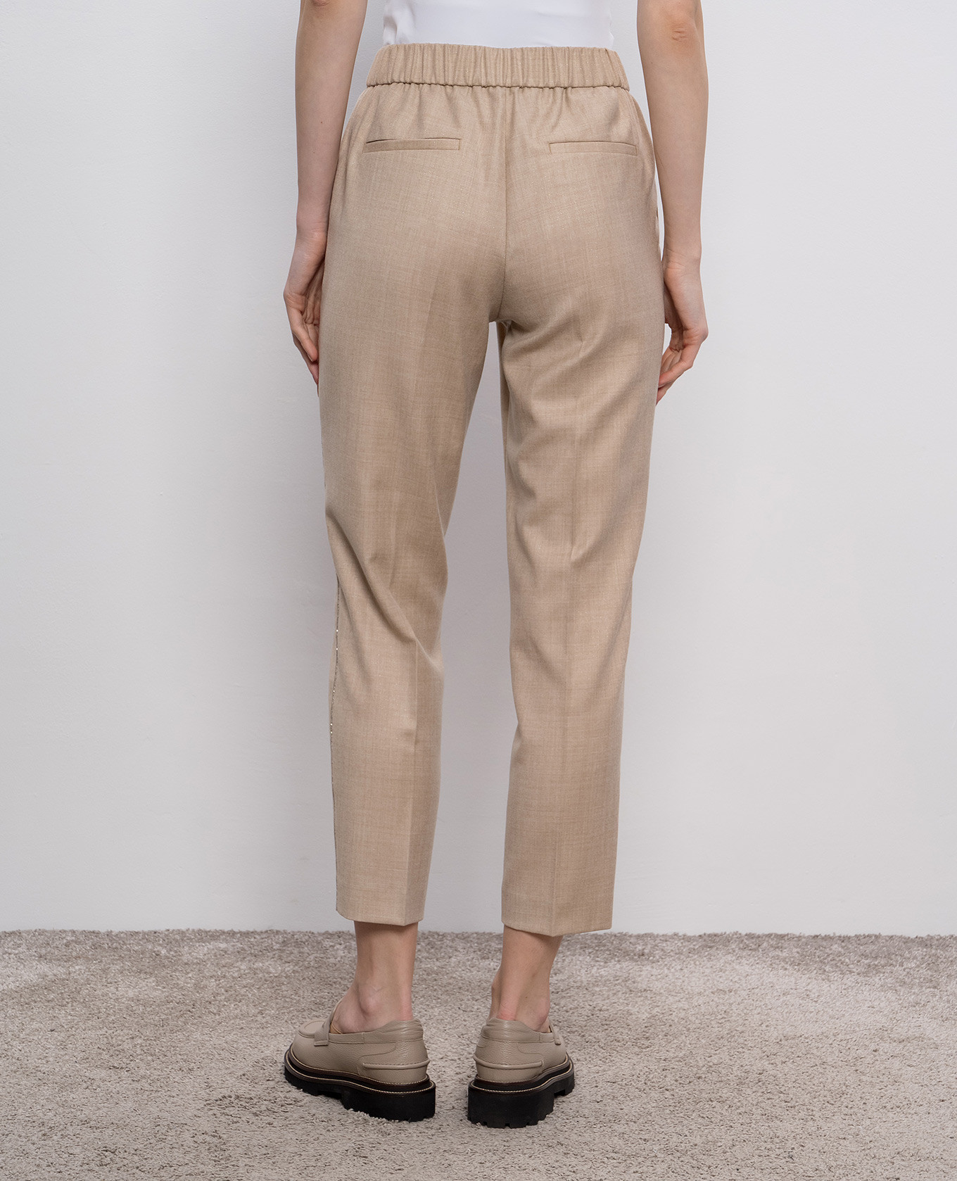 

Beige wool pants Peserico