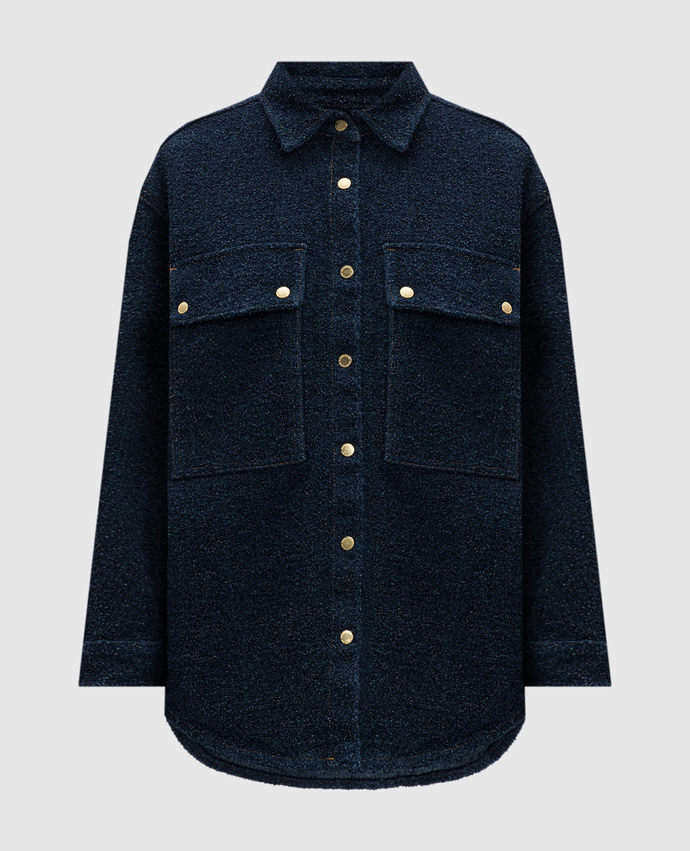 

Blue denim shirt with bouclé DARKPARK