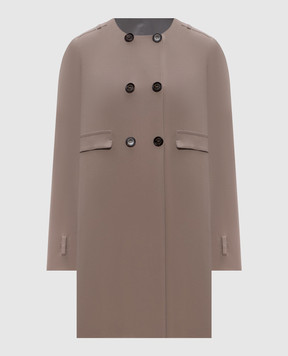 Brunello Cucinelli Reversible double-breasted silk trench coat M0S284579