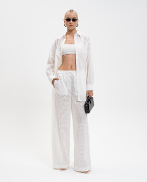 Off-White White shirt with Off logo pattern 2DB56DT25FAB002