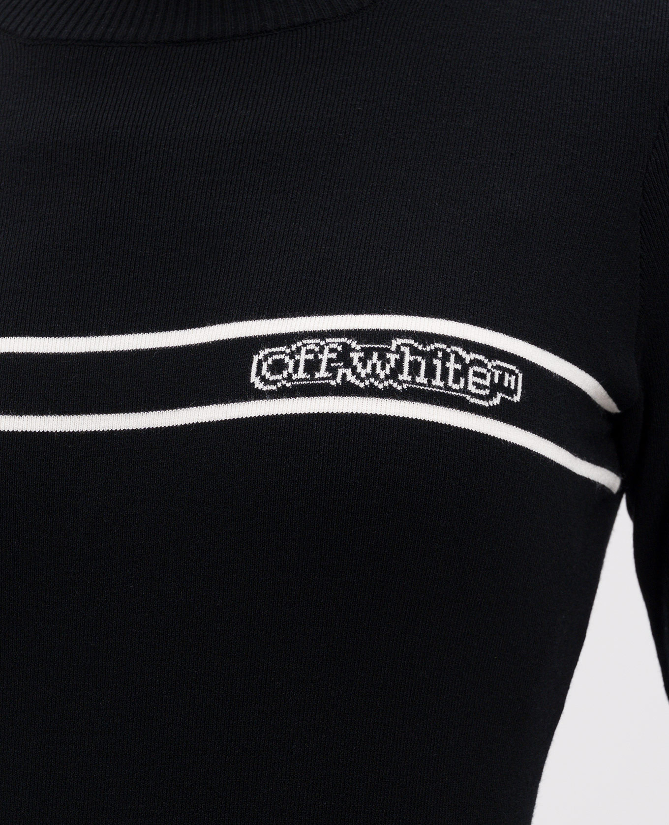 

Black mini sheath dress with logo Off-White