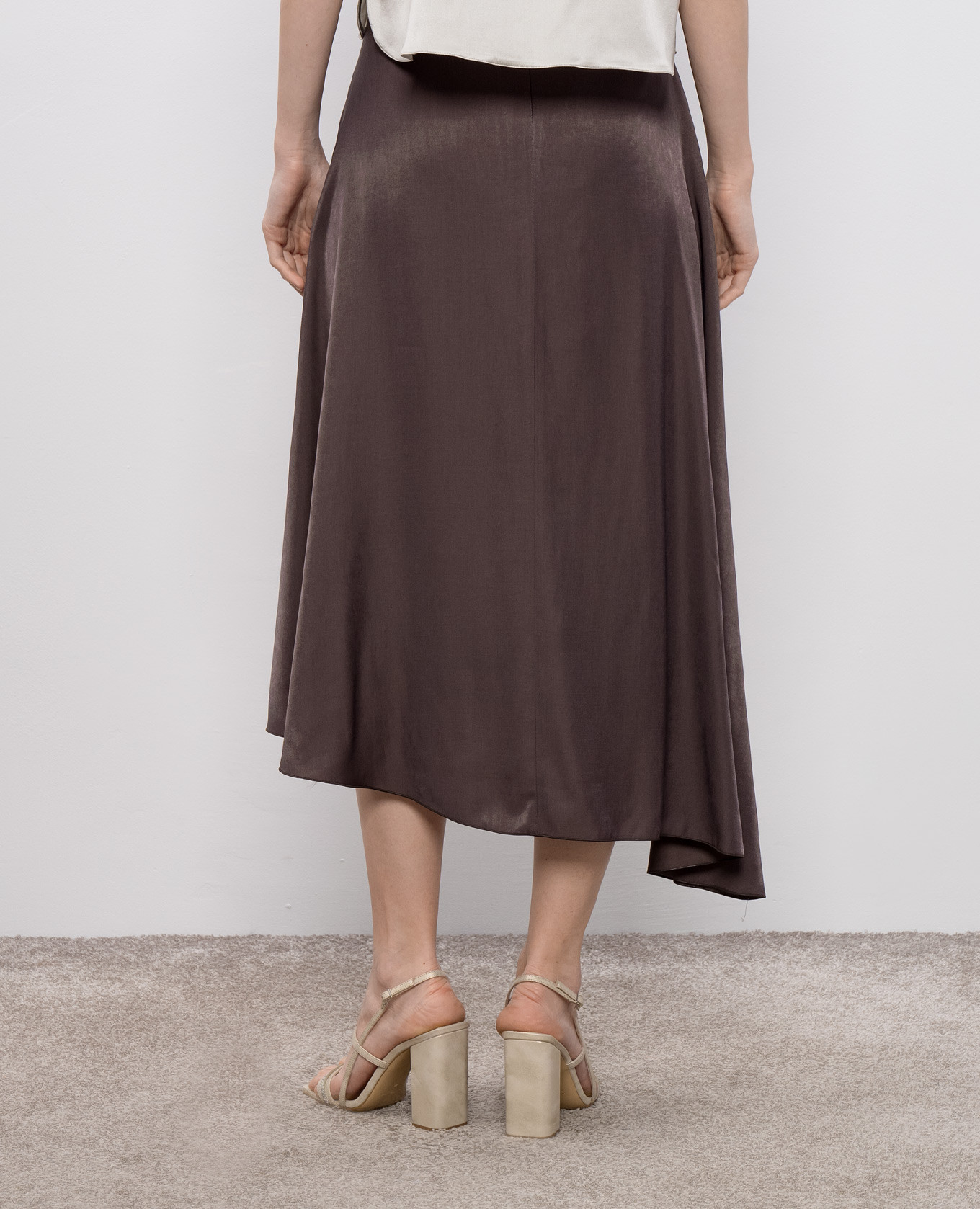

Brown midi skirt Peserico