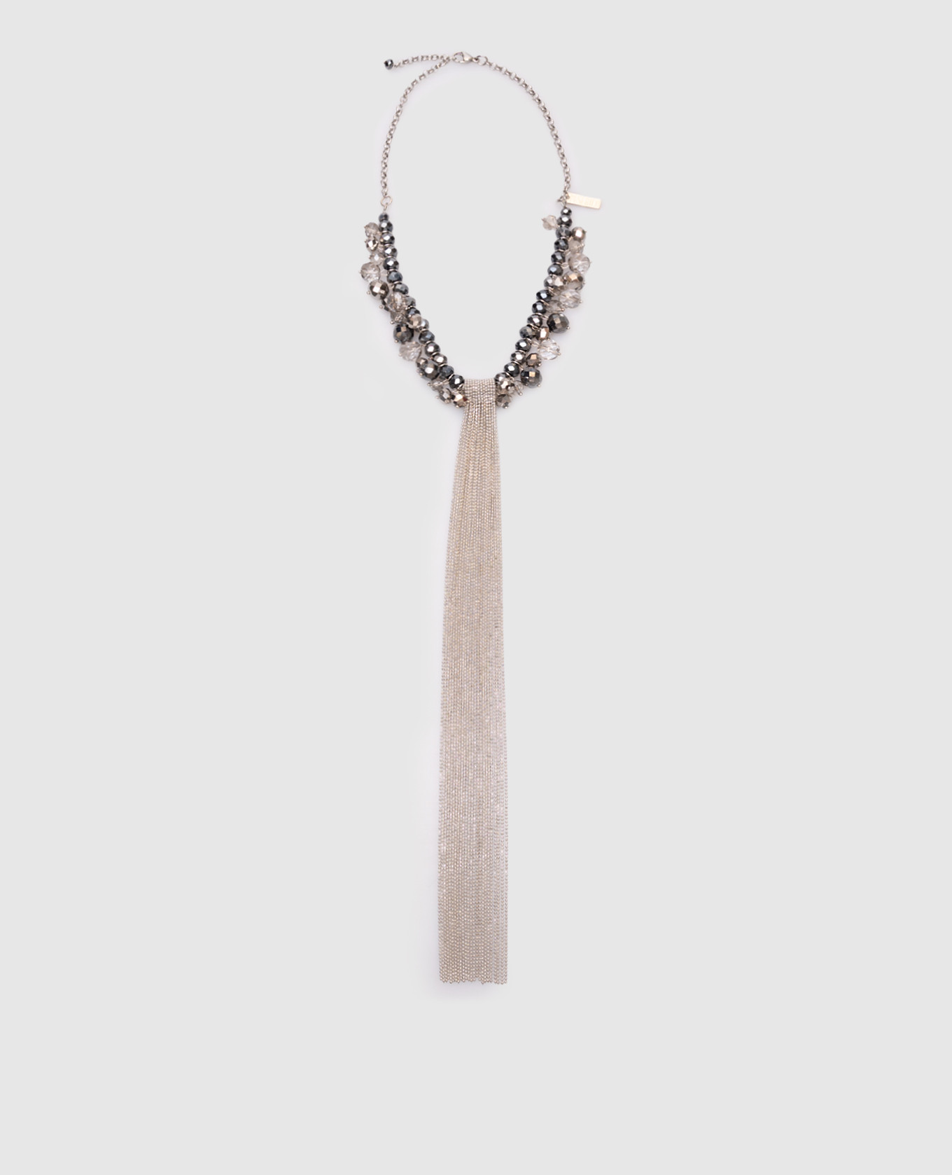

Silver necklace with monil chain Peserico