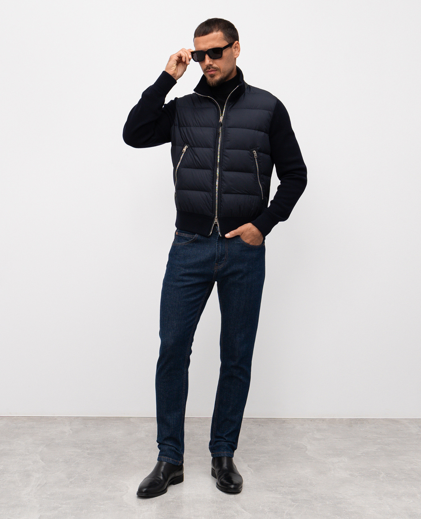 

Blue wool blend jacket Tom Ford