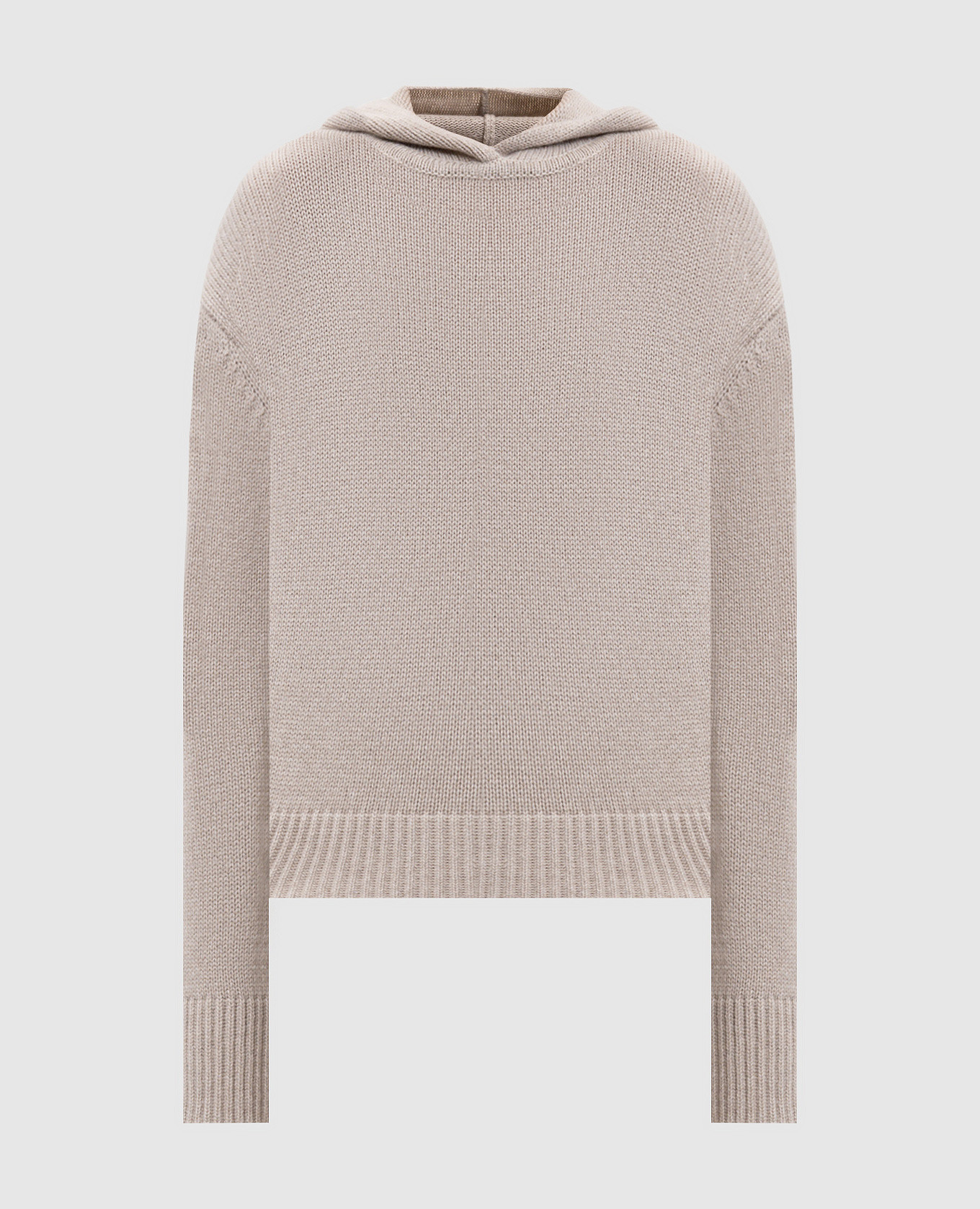 Beige Karolin sweater with hood LISA YANG