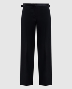 Tom Ford Black wool pants with stripes PAW633FAX1342