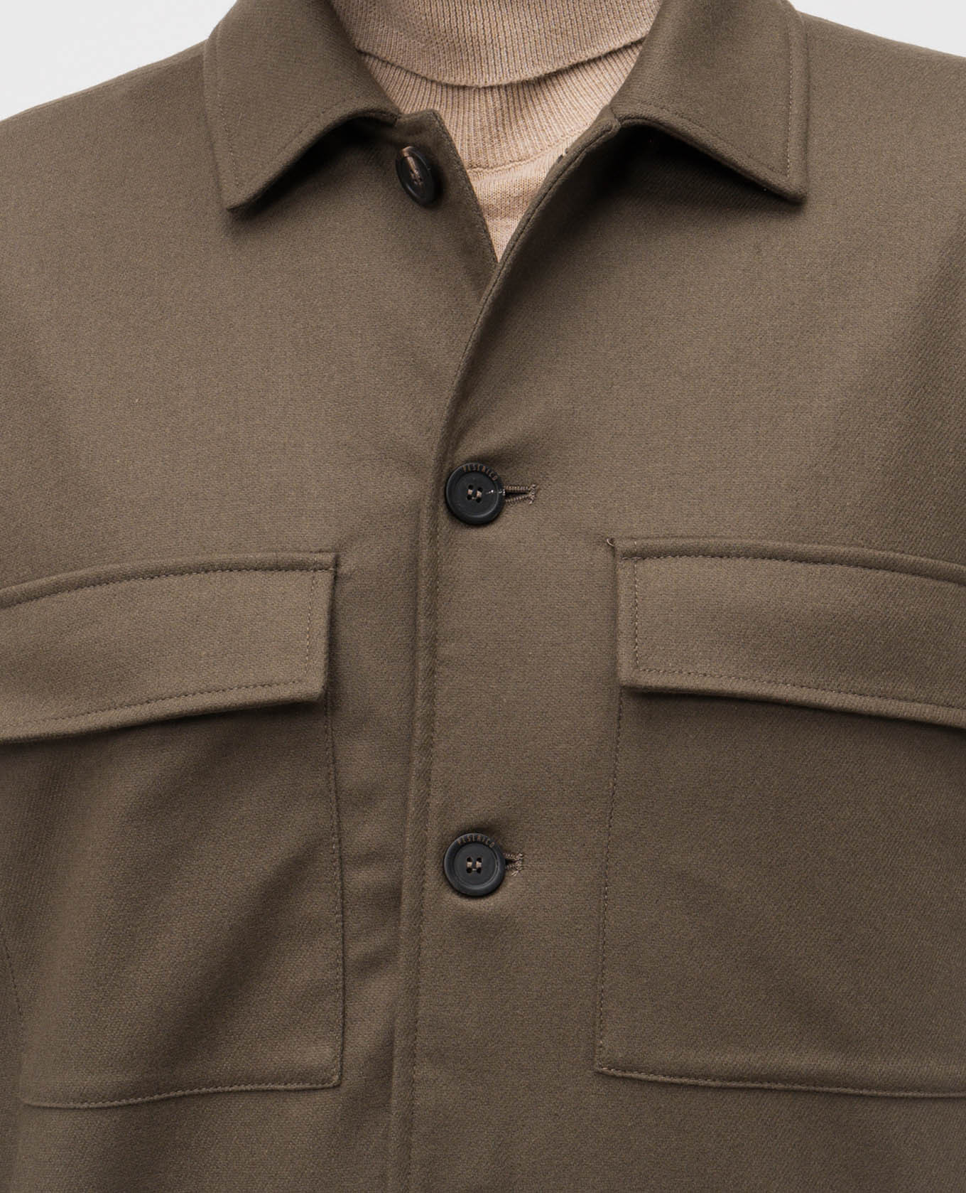 

Brown shirt with wool Peserico