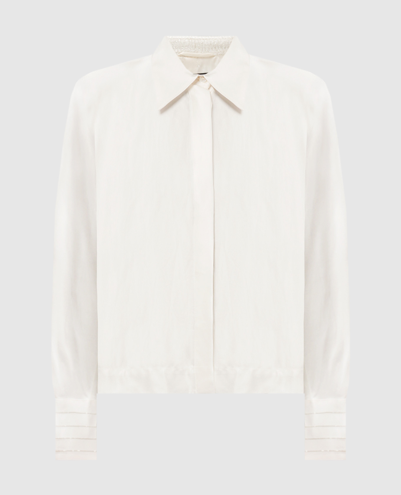 

White blouse with monil chain Peserico
