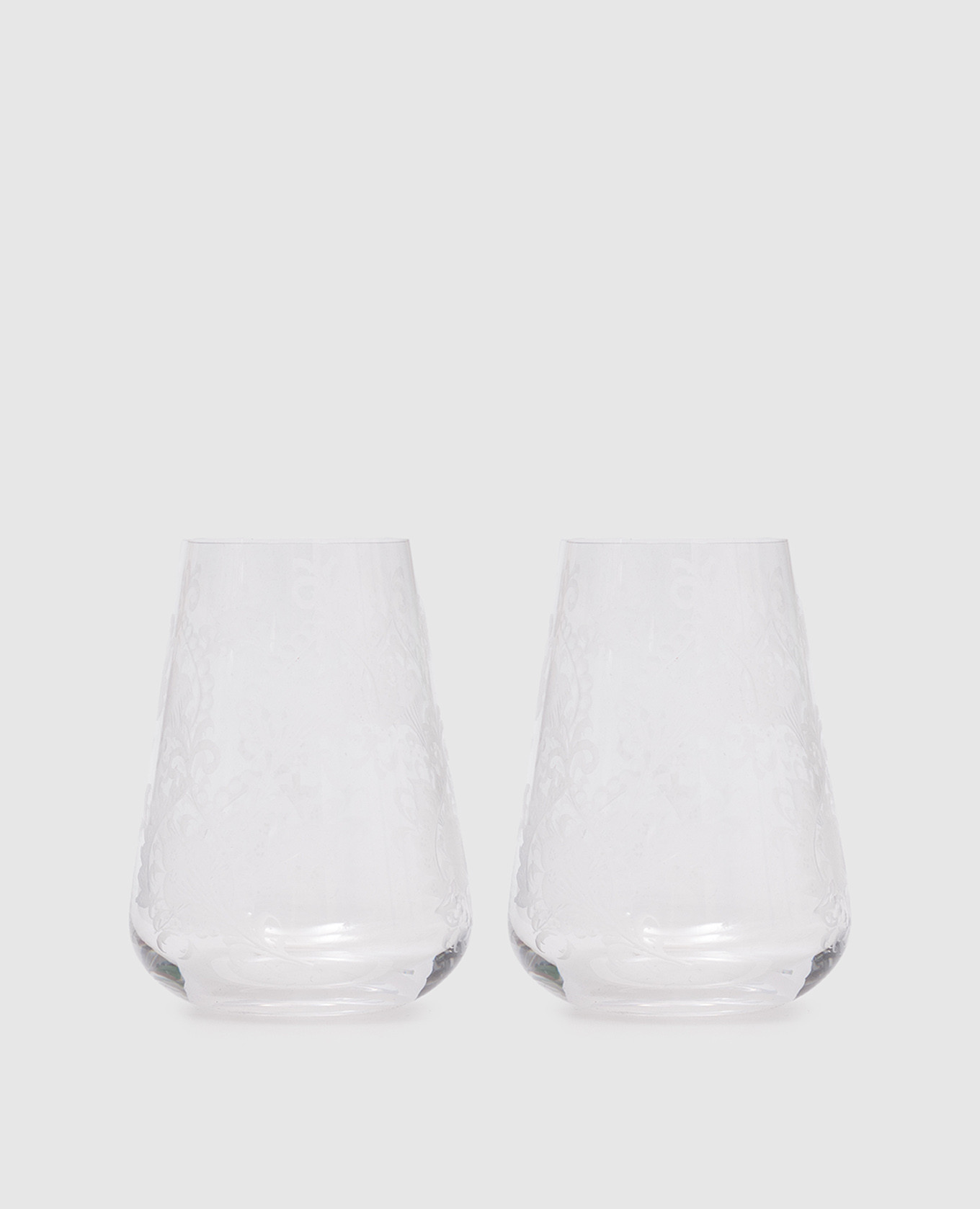 Set of crystal water glasses with a pattern Stefano Ricci