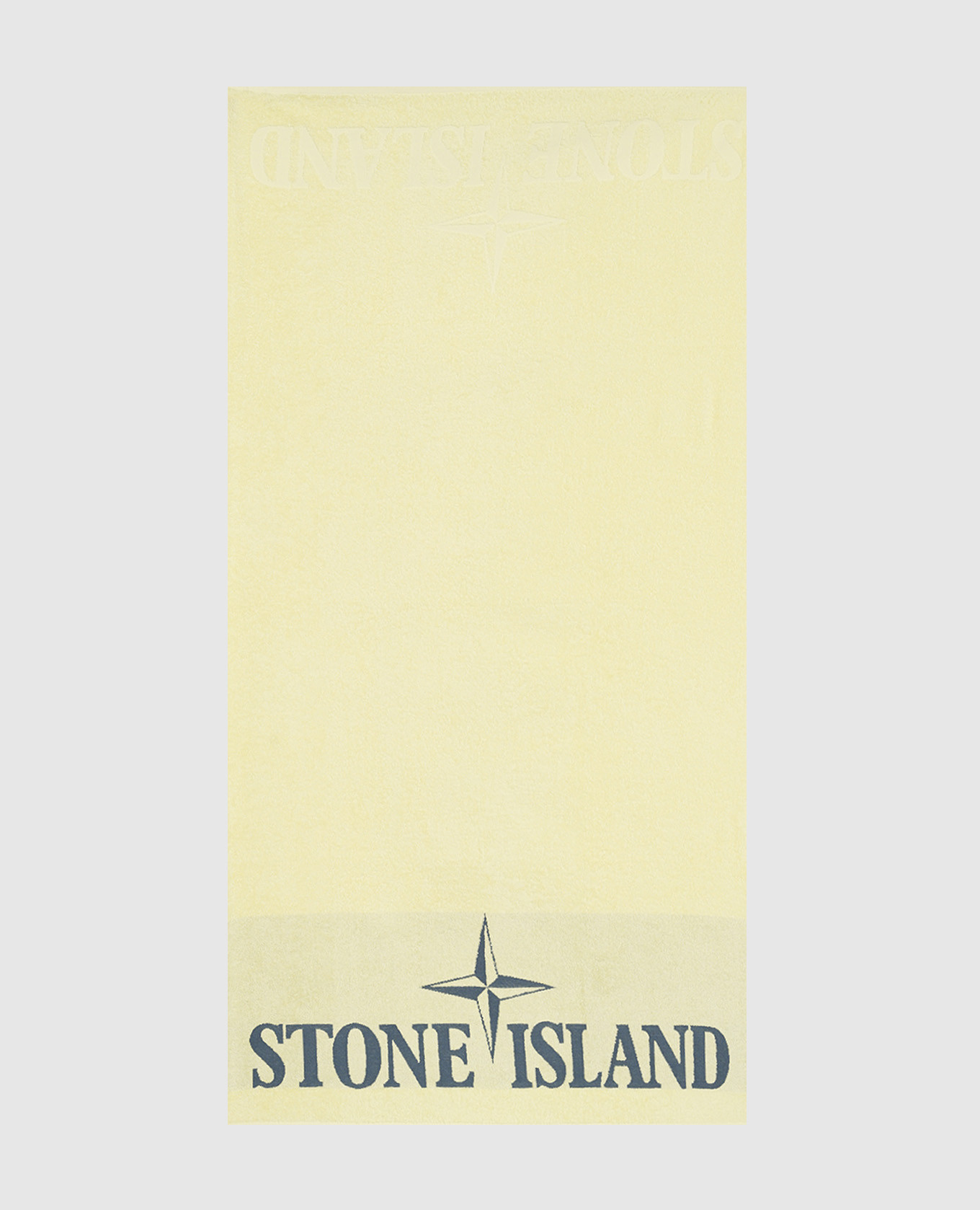 

Yellow towel with logo Stone Island
