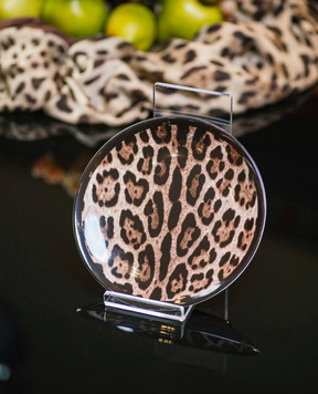 Dolce&Gabbana A set of porcelain bread plates in an animalistic print TC0S02TCA71