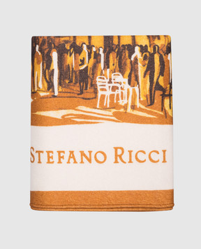 Stefano Ricci Florence cashmere orange plaid MWA44110FL7521