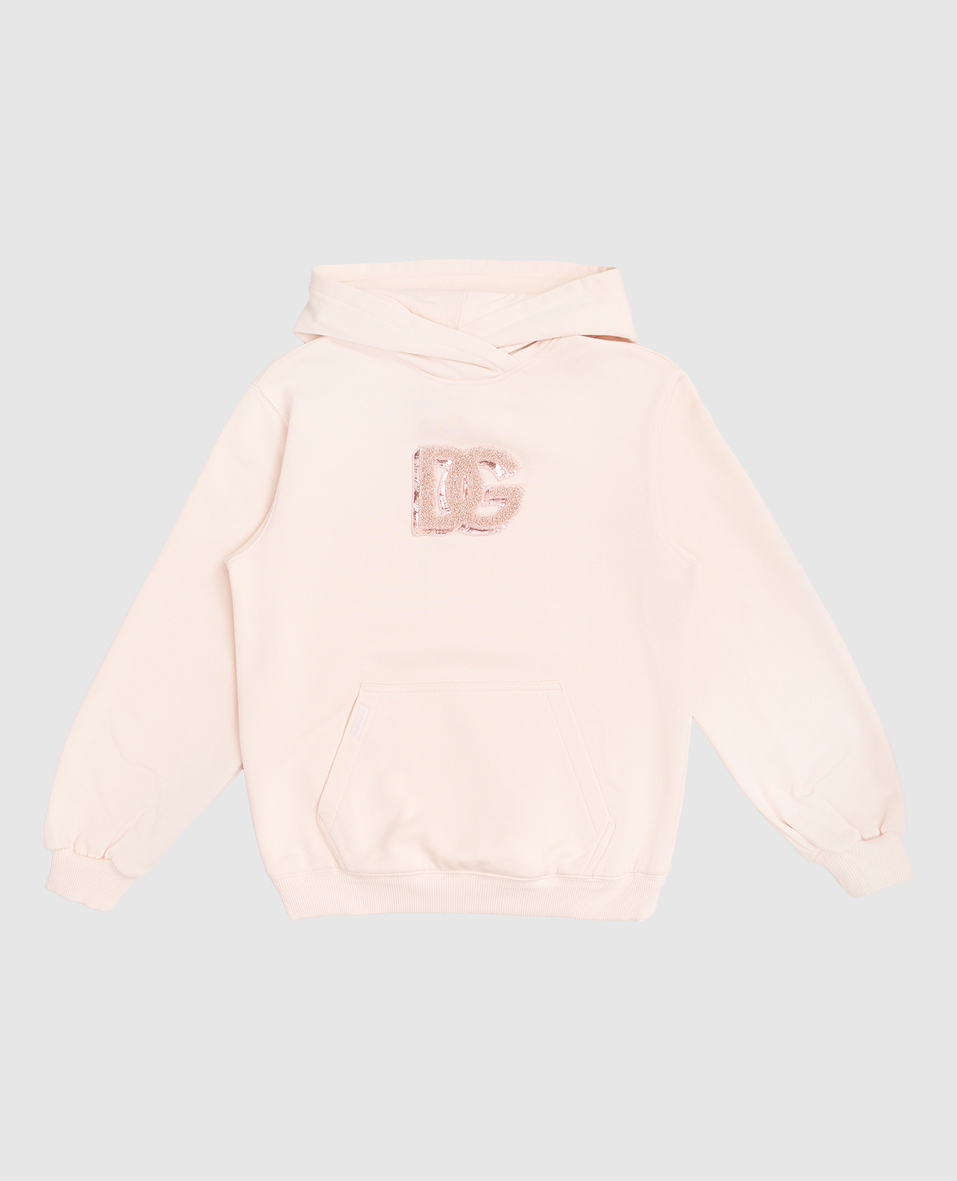Children&#39;s pink hoodie with logo Dolce&Gabbana