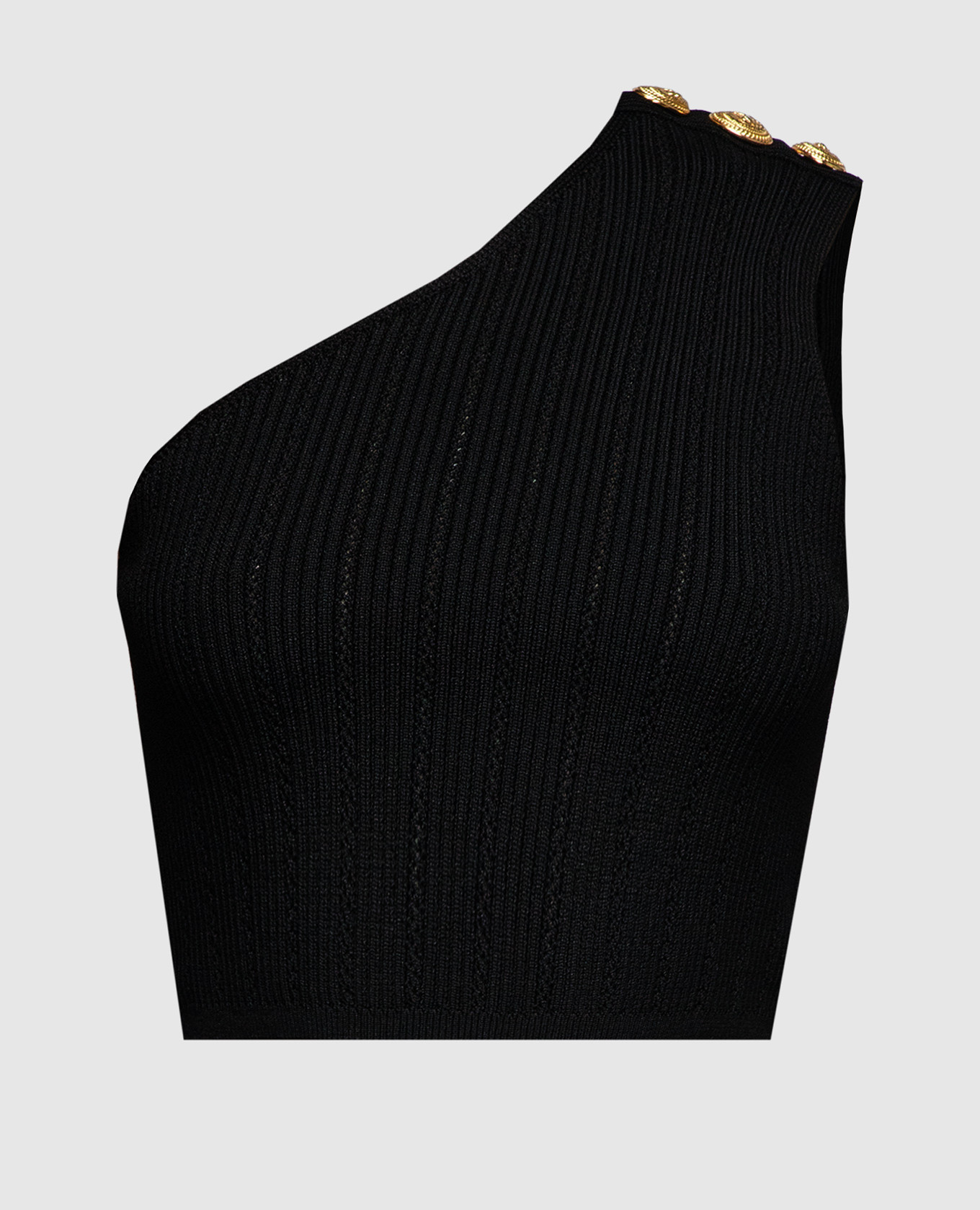 

Black asymmetric top Balmain