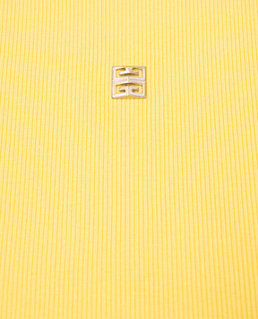 Givenchy Children's yellow ribbed T-shirt H3080412+