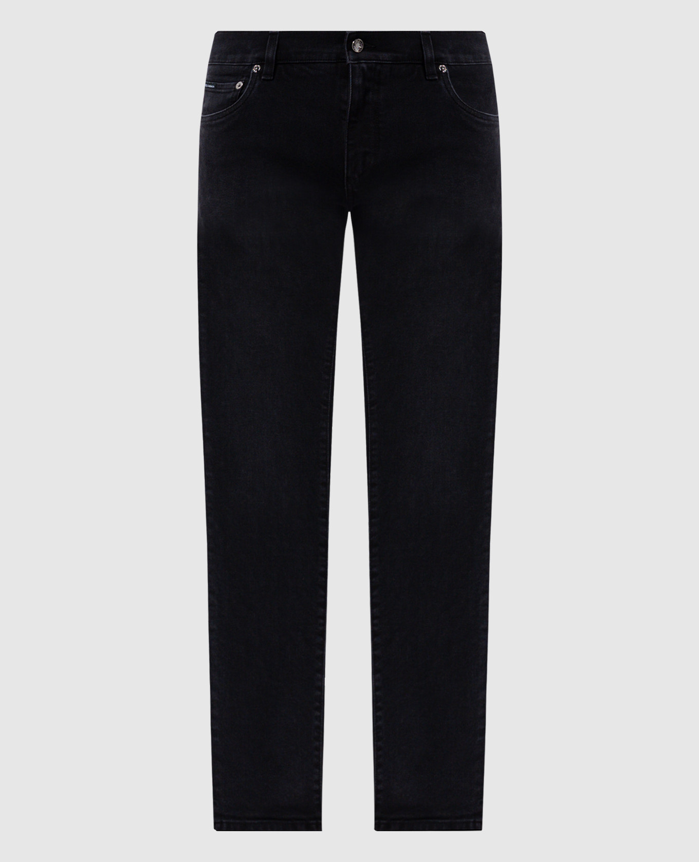 Black jeans with logo patch Dolce&Gabbana