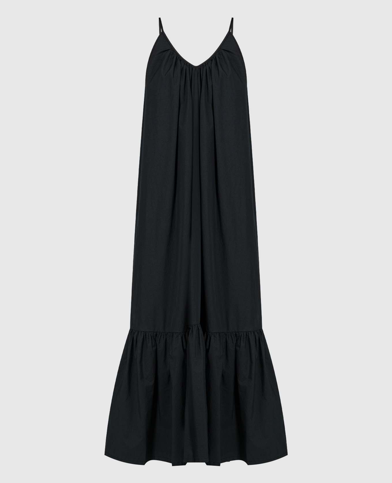 

Black dress with a frill ANNECLAIRE