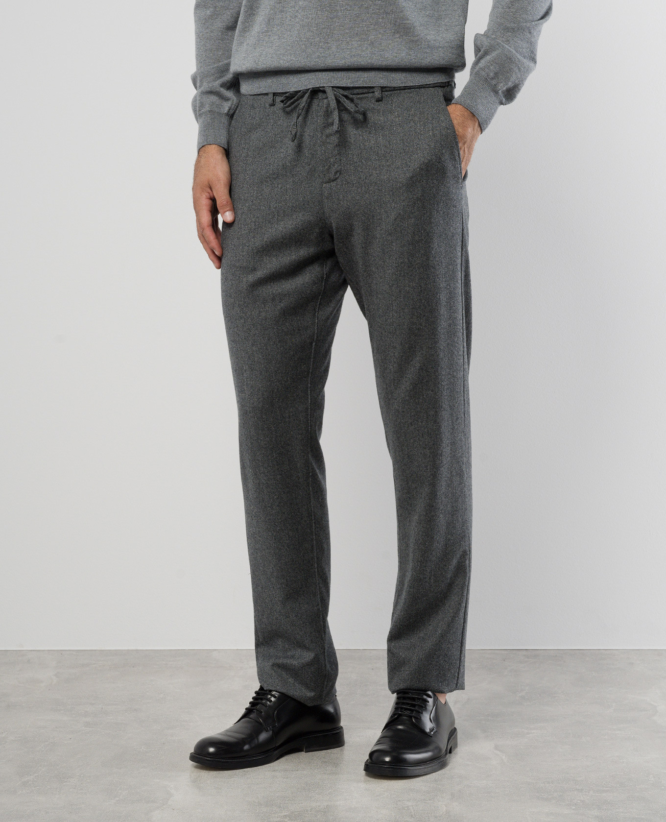 

Gray pants made of wool Canali, Grey