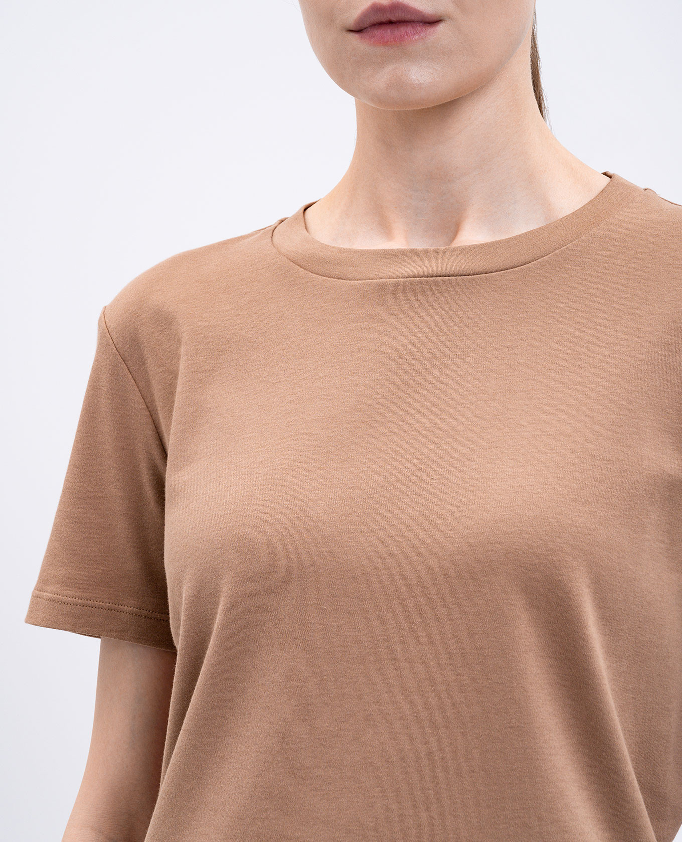 

Beige GEMMA T-shirt with logo patch Max Mara