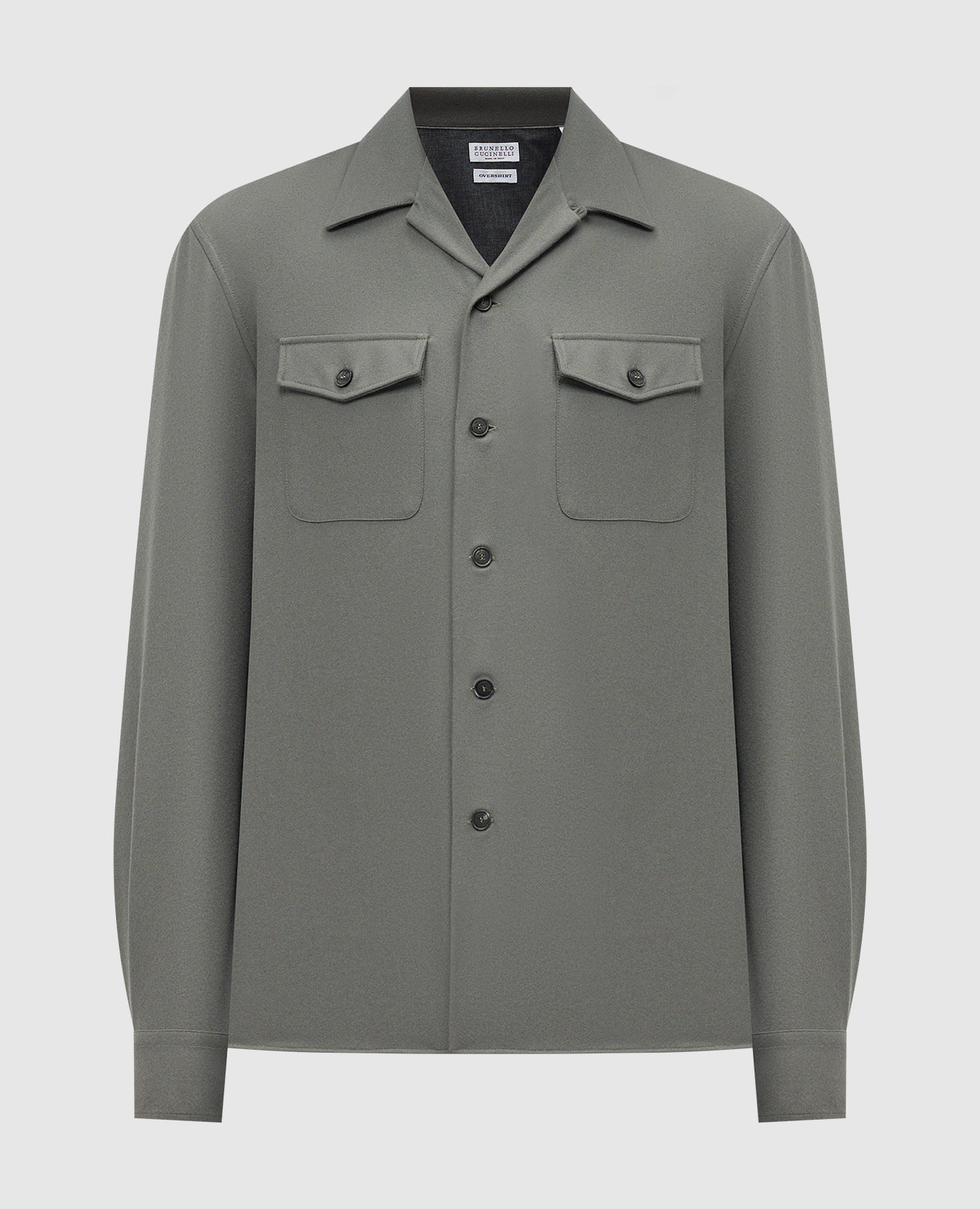 Green shirt made of wool brunello cucinelli