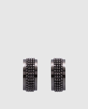 Peserico Gray Congo earrings with a monil chain S35458C0CC484