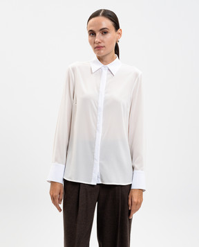 Peserico White silk blouse S067007325H