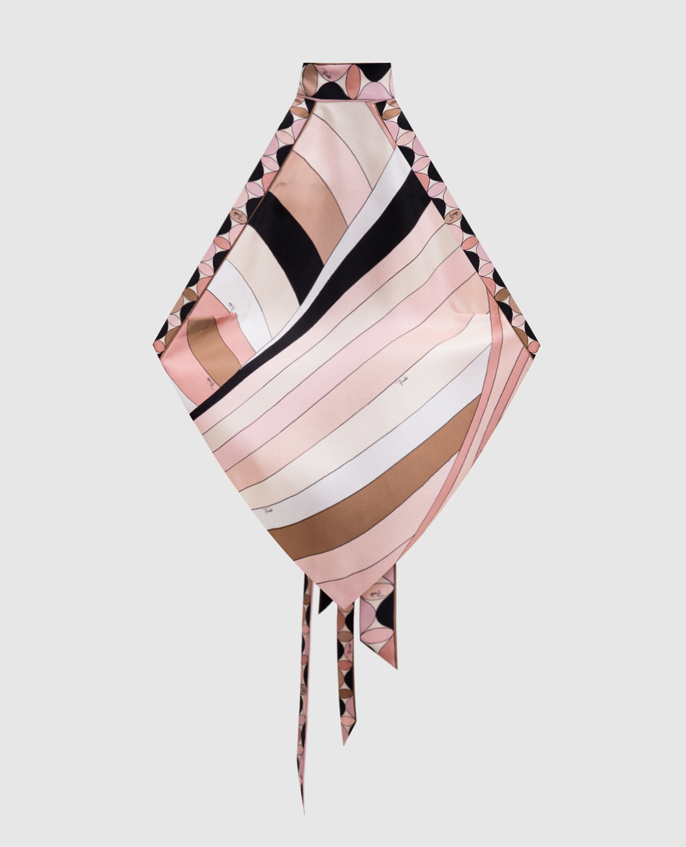 

Pink striped silk top PUCCI