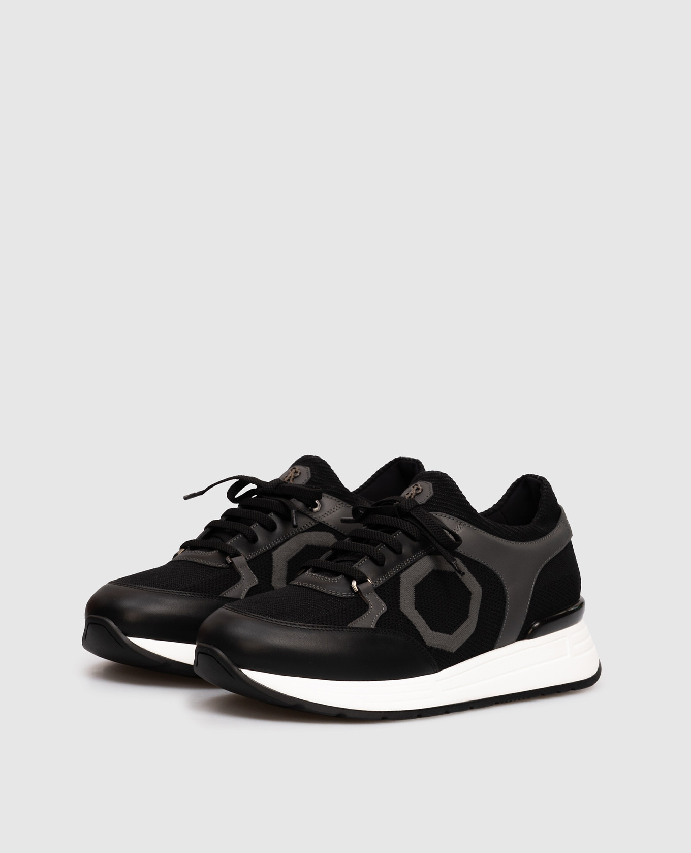 

Black combination sneakers Stefano Ricci