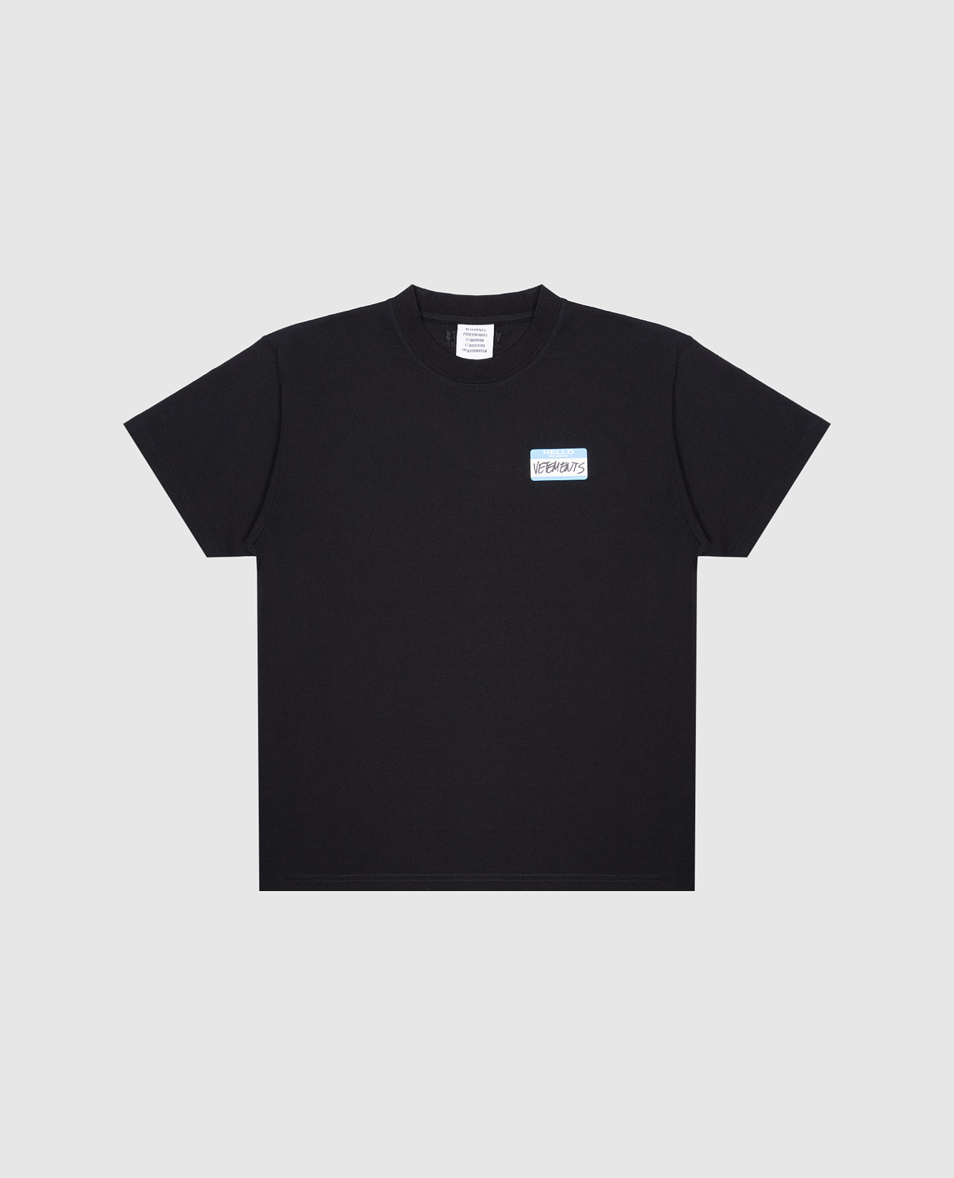 Children's black foot block with logo print vetements