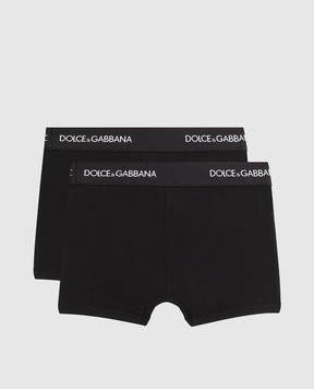 Dolce&Gabbana Children's set of black boxer shorts L4J701ON00G