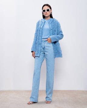 Dolce&Gabbana Blue jeans with logo embroidery FTC69ZG8LX3