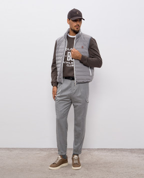 Brunello Cucinelli Brown sweatshirt with print MW8633380G