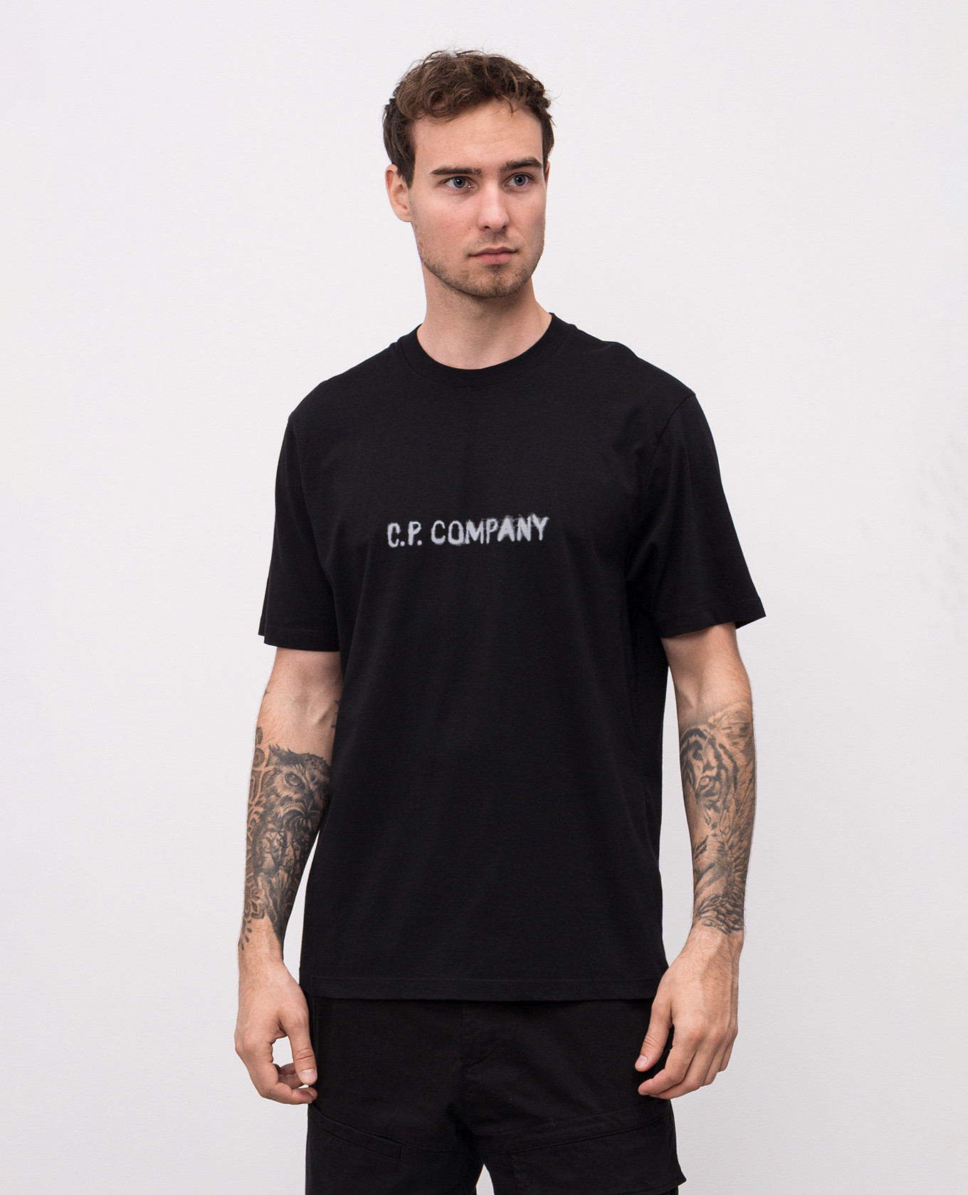 

Black T-shirt with print C.P. Company