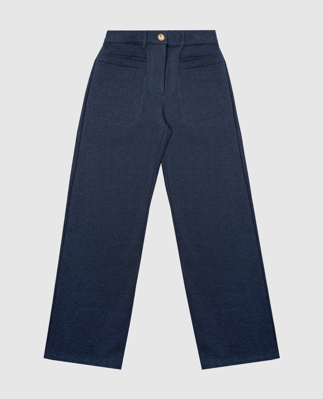 

Children's blue pants with logo embroidery Balmain