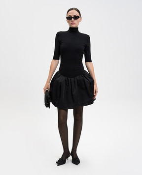 Magda Butrym Black dress with drapery DRESS08208925