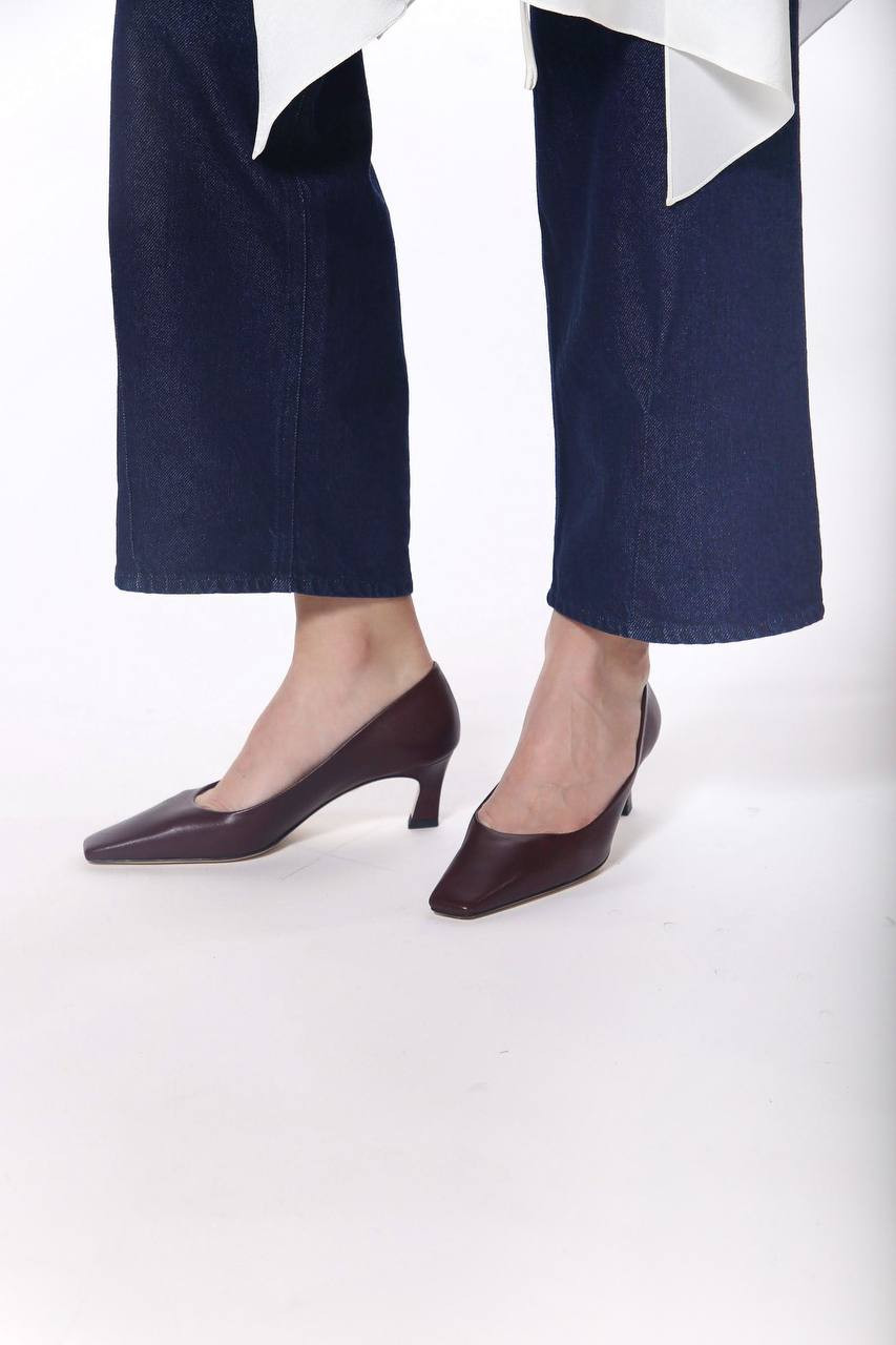 

Burgundy leather shoes Babe Pay Pls