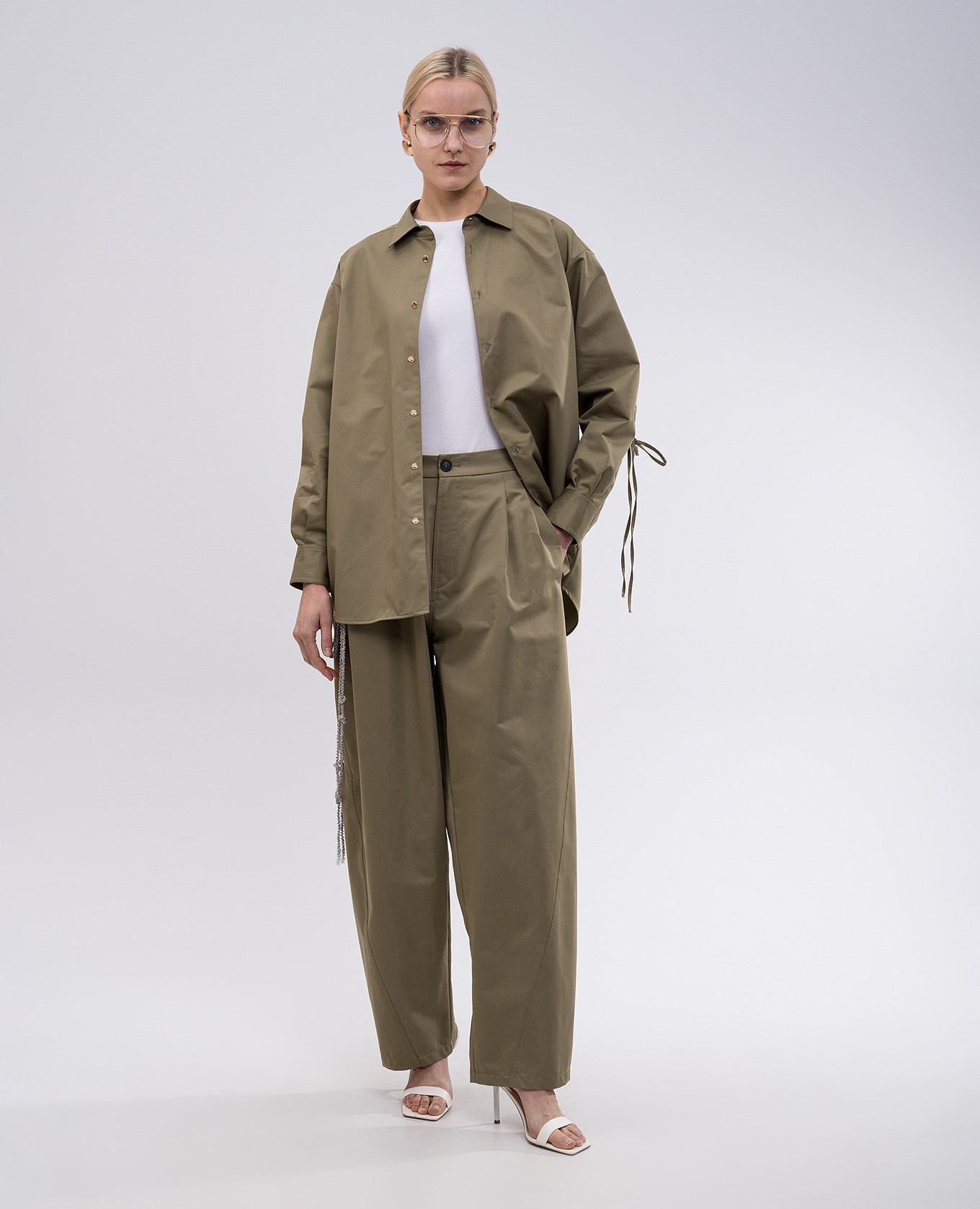 

PHEBE khaki pants DARKPARK
