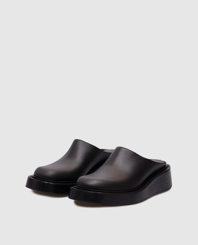 Alexander Wang Dean Clog Black Leather Mules 30125M050