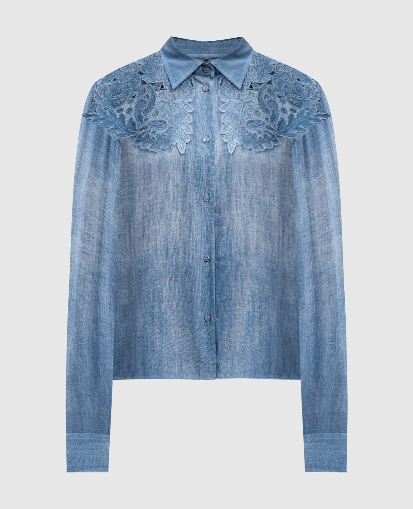 

Blue blouse with lace Ermanno Scervino