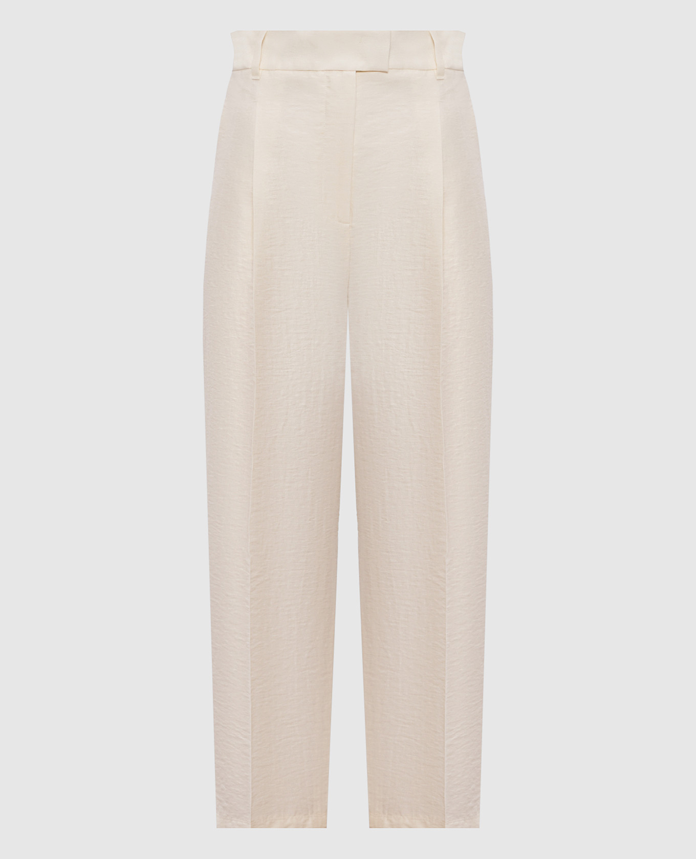 

Beige EFEDRA pants with linen and silk Max Mara
