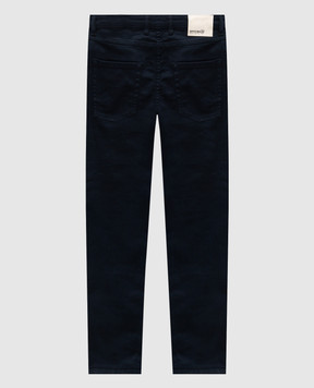 Officina 36 Blue jeans with logo patch 0202508975