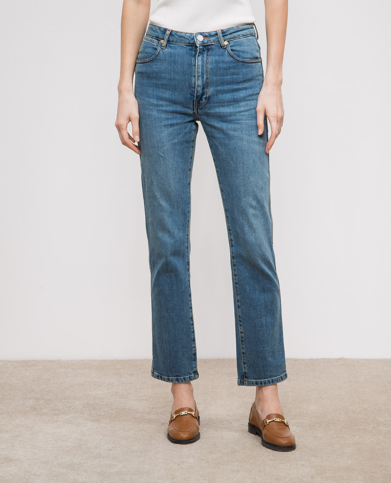 

Blue jeans with a distressed effect JOSEPH