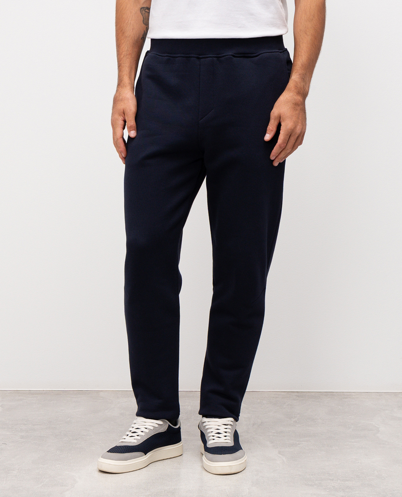 

Blue sweatpants with emblem Trussardi