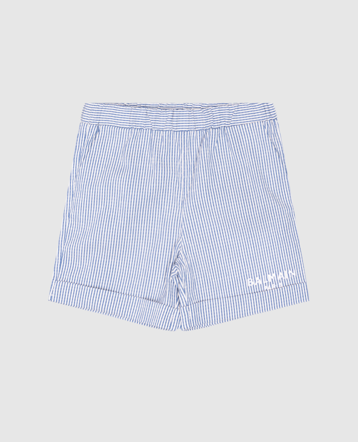 

Children's blue striped shorts Balmain