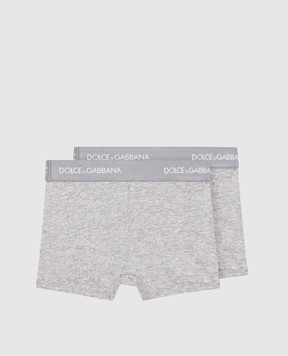 Dolce&Gabbana Children's set of gray boxer shorts L4J701ON00G
