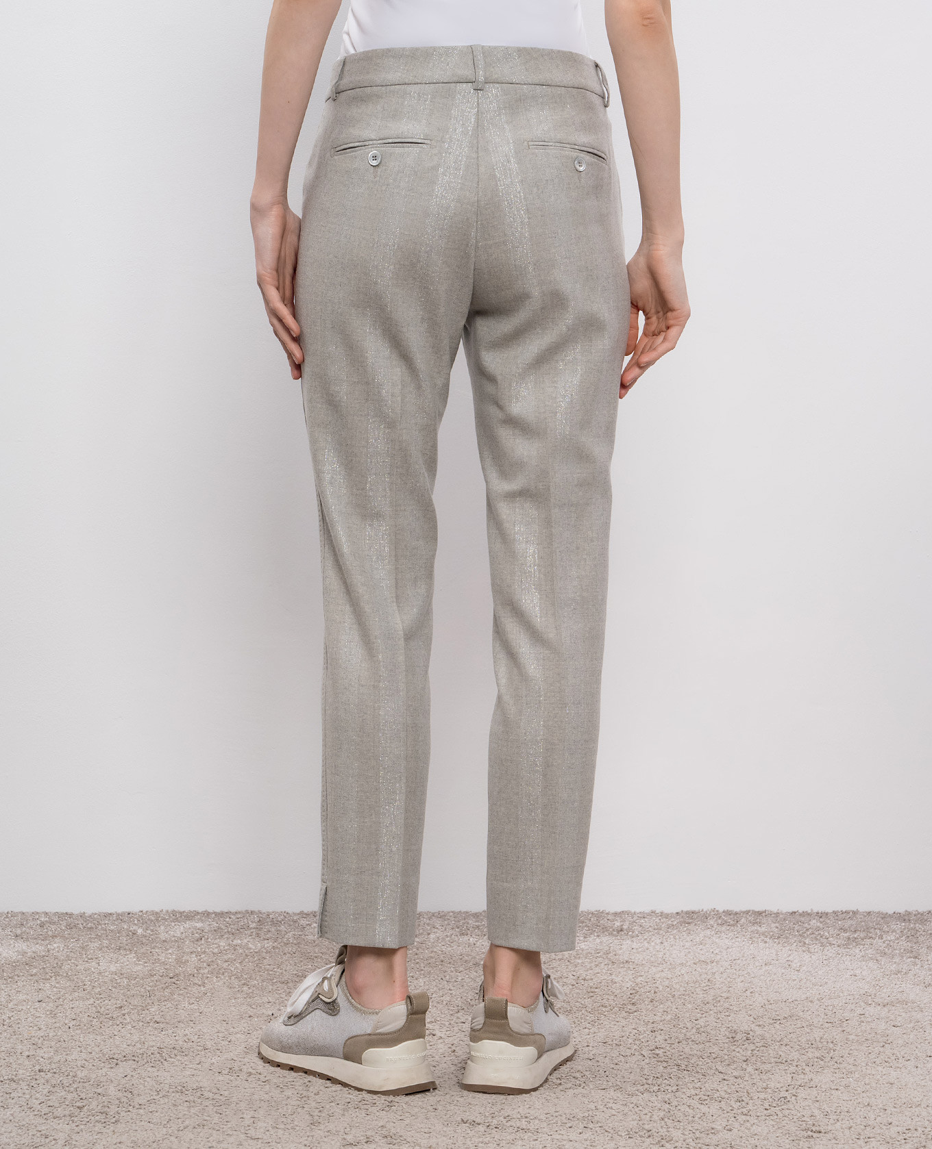 

Gray pants with wool Peserico, Grey