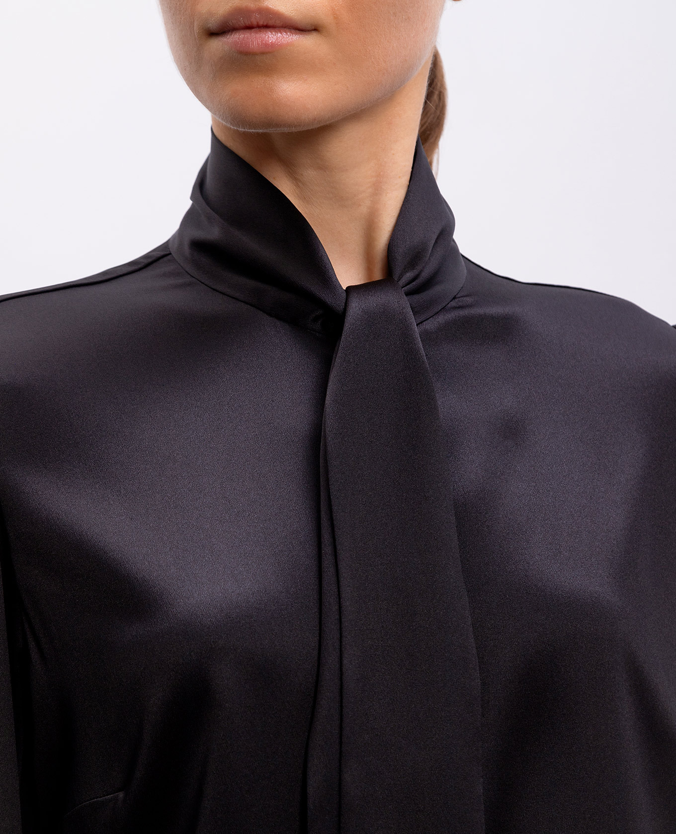 

Black silk blouse with monogram logo Dolce&Gabbana