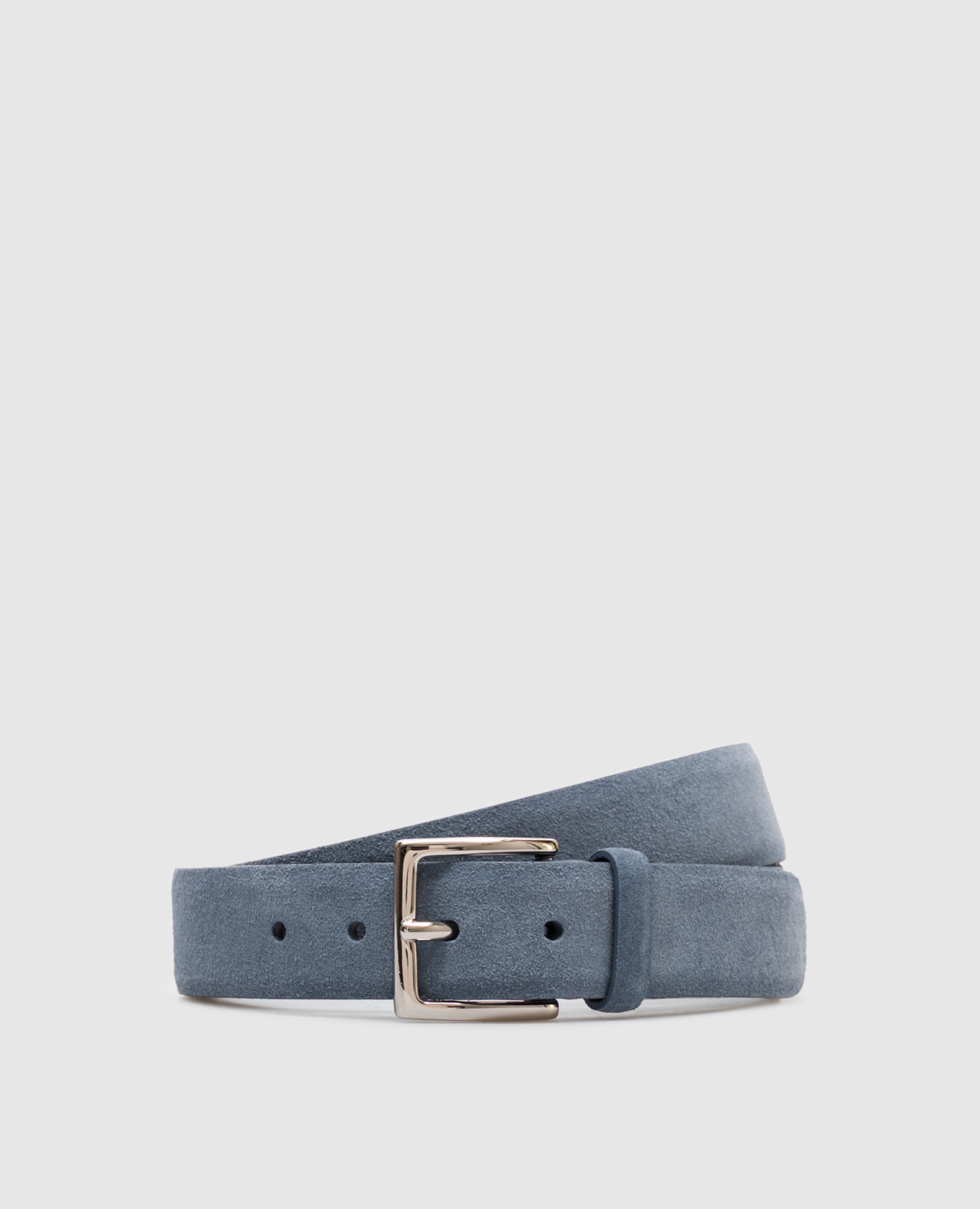 

Blue Amalfi suede belt Orciani, Light blue