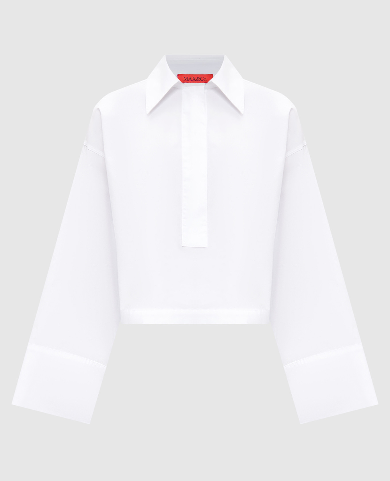 

AIA white blouse with logo emblem embroidery Max & Co